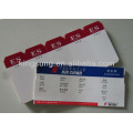 custom boarding pass check and luggage tag